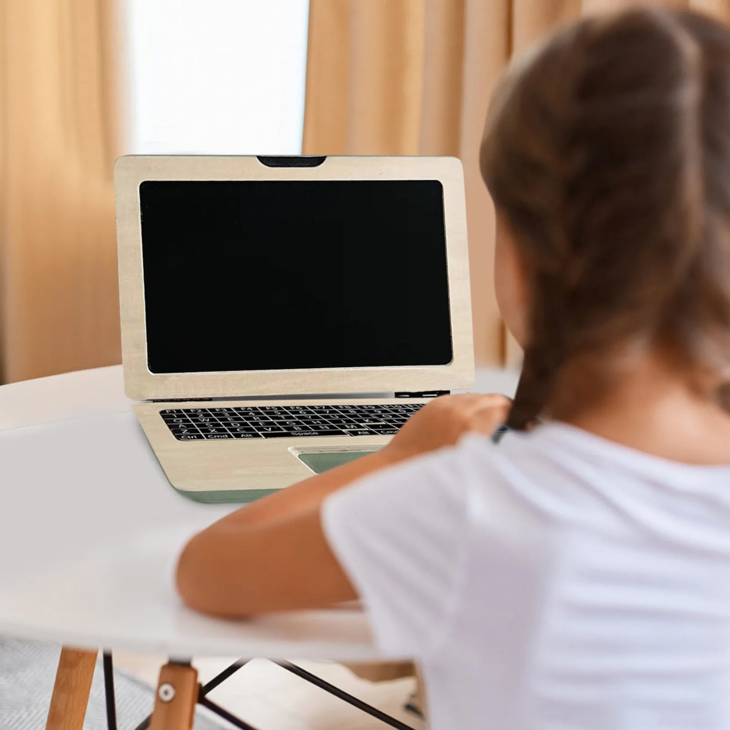 Preschool Wooden Toys First Laptop Drawing Board Toys For Boys And Girls Used For Creative Games Montessori Early Learning Toys