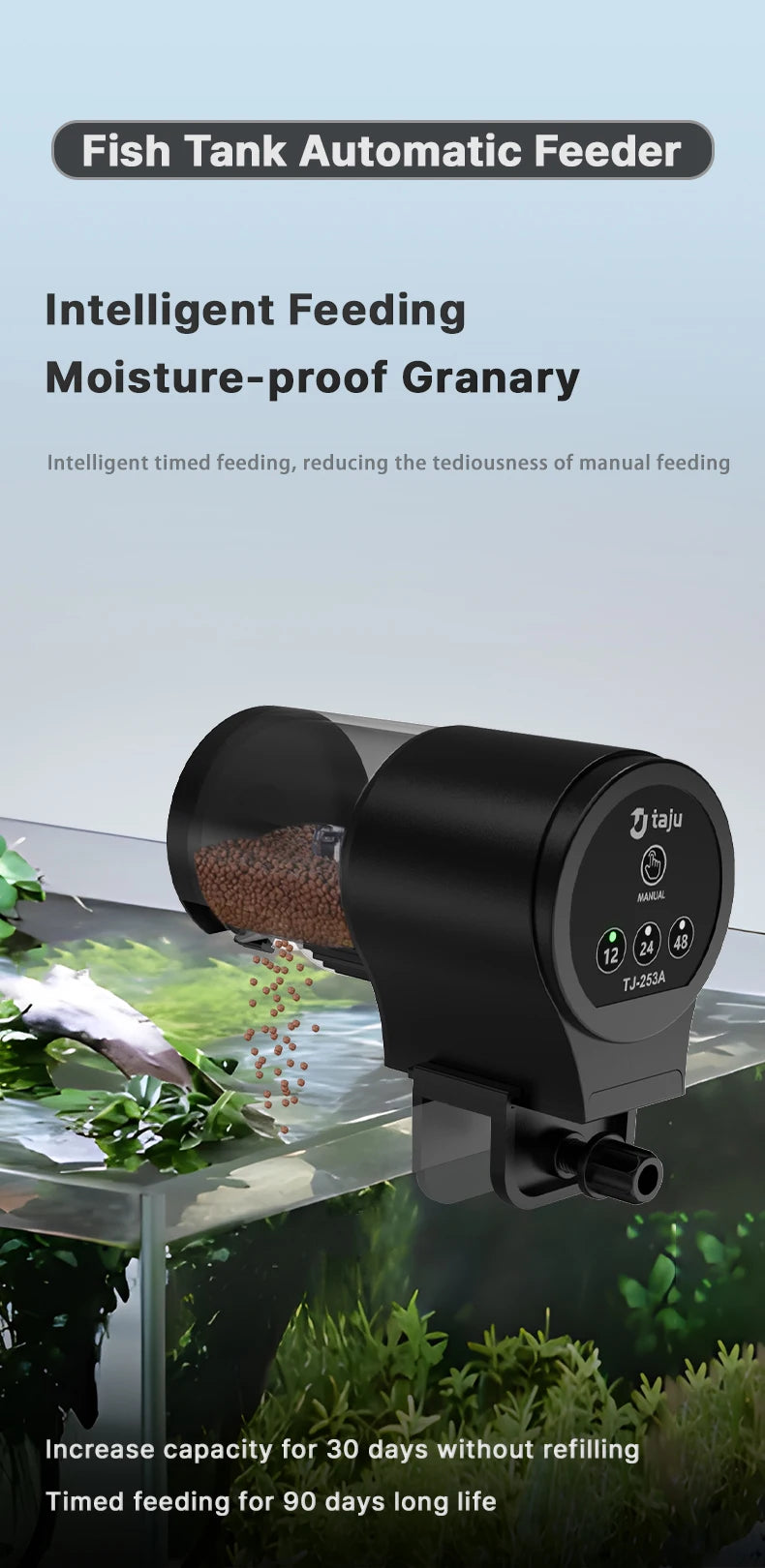 Fish Tank Feeder Intelligent Timed Feeder Ornamental Fish Turtle Food Automatic Feeding Of Fish Food In The Aquarium