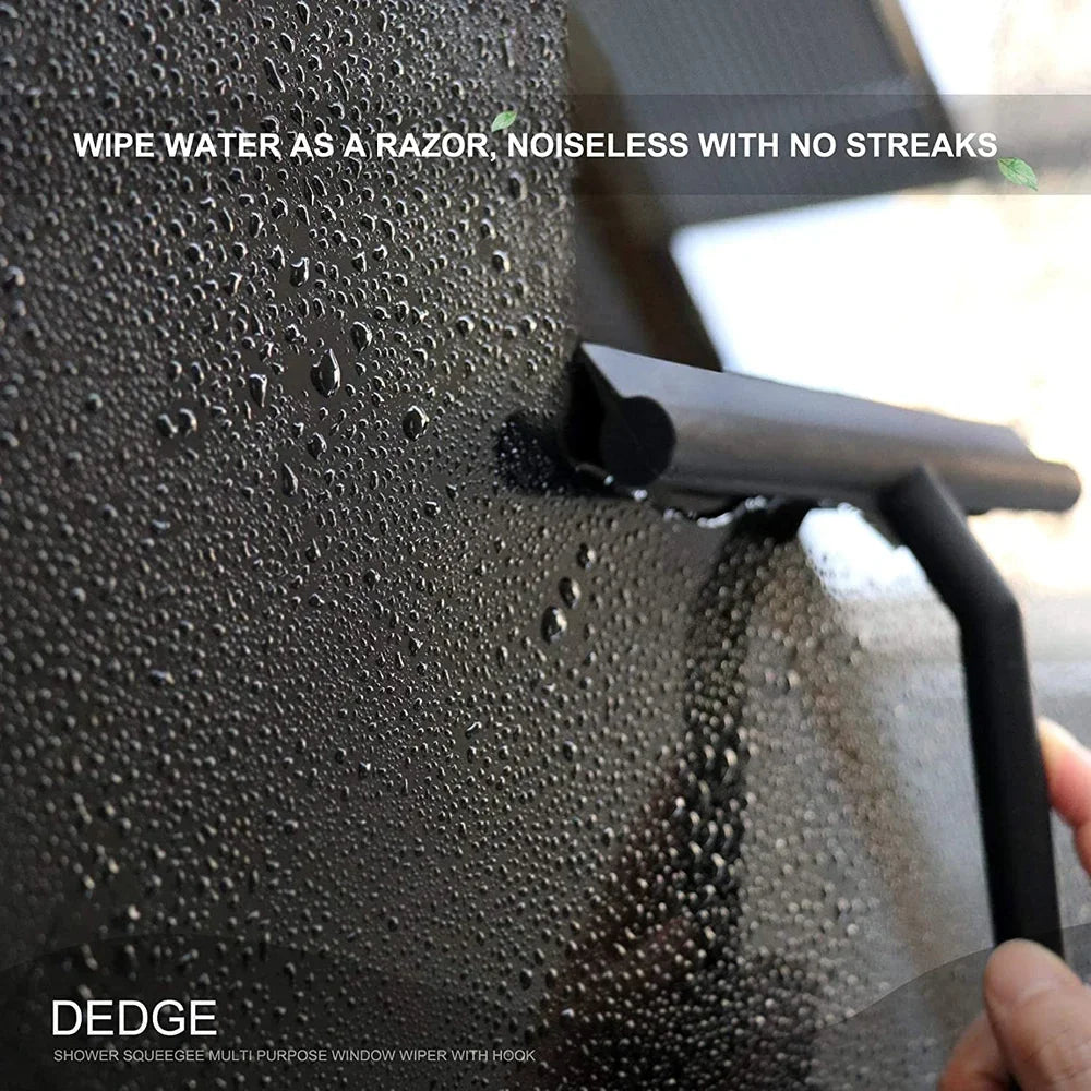 Shower Squeegee  for Glass Door Shower Wall Scraper Cleaner With Silicone Holder Bathroom Mirror Wiper Scraper Glass Cleaning