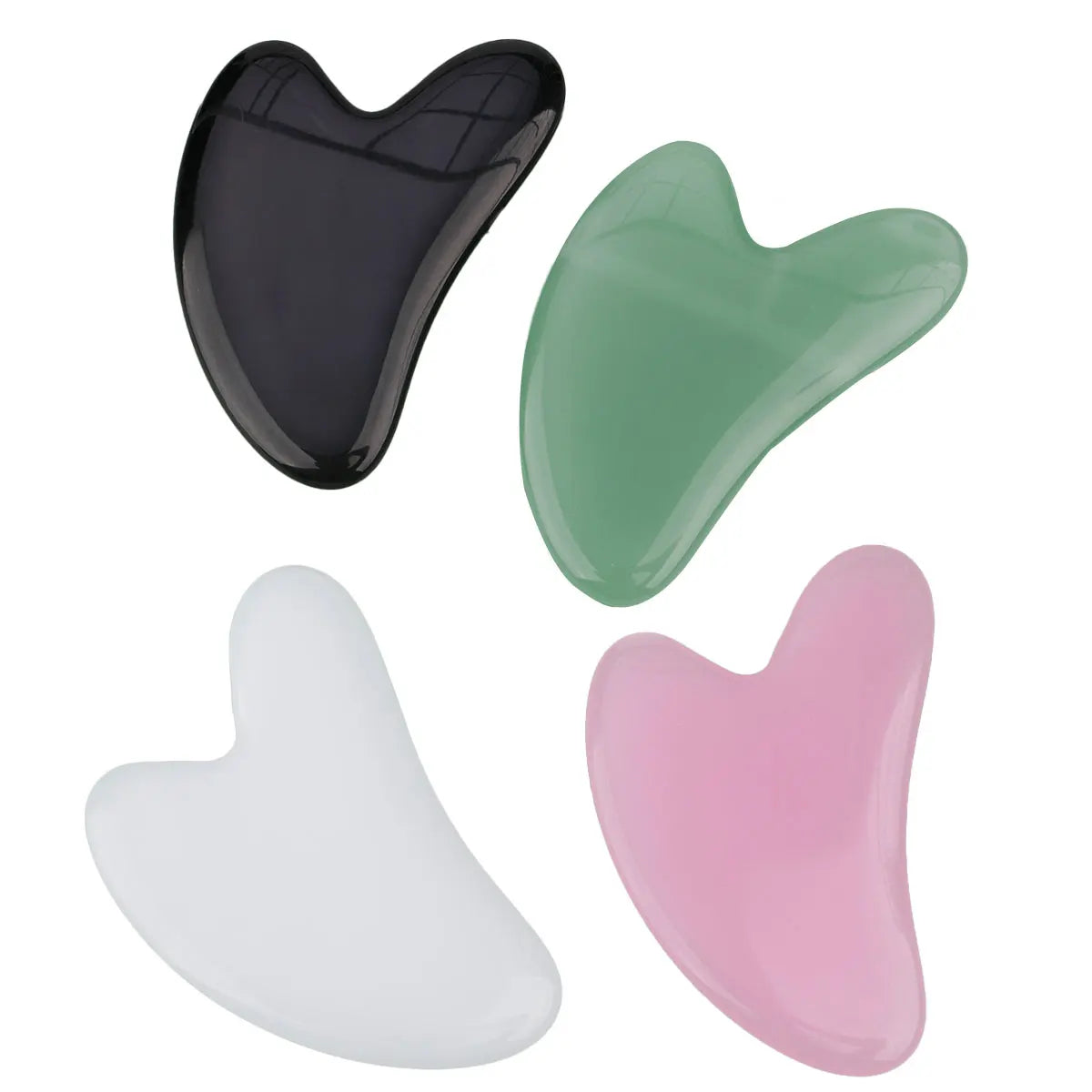 Gua Sha Board Facial Scraping Scrapping Plate Natural Resin Face Spa Massager Guasha for Neck Back Body Beautiful Tool