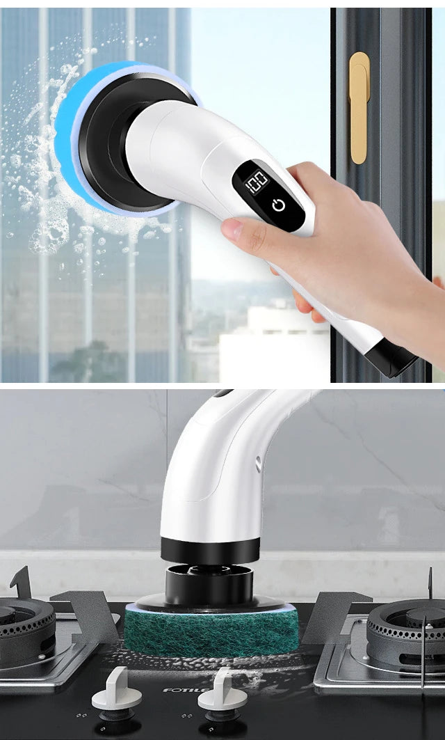 Electric Window Cleaner Vacuum Smart Home Appliance Clean Glass Windows Washer Window Washing Electric Floor Mops Cleaning Brush
