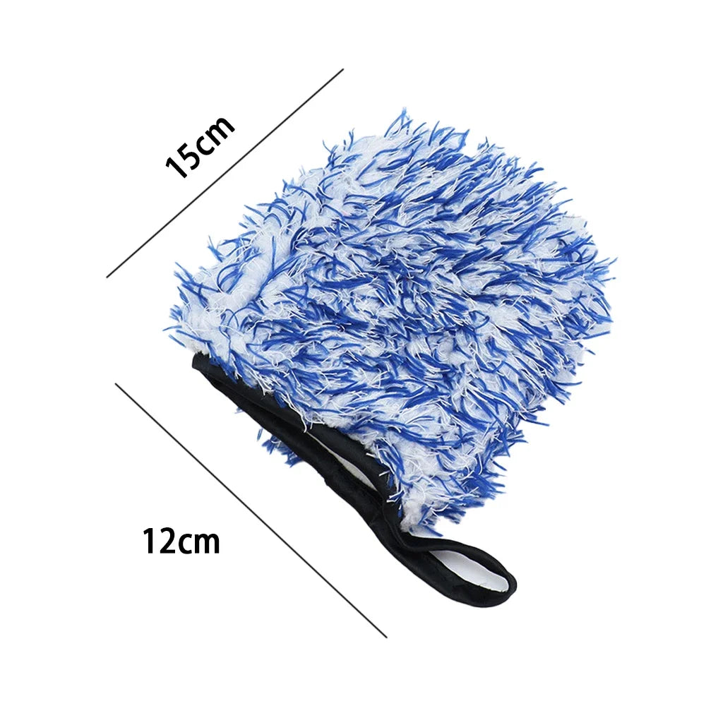 Cleaning Tools Car Wash Gloves Auto Microfiber Wheel Beauty Anti-Scratch Thickened Water-Absorbent Gloves 1pcs Auto Gadgets