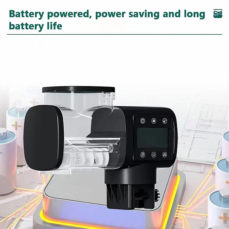 Aquarium Fish Tank Feeder Intelligent Automatic Feeder Digital Timing Wifi Wireless Remote Control Fish Feeding