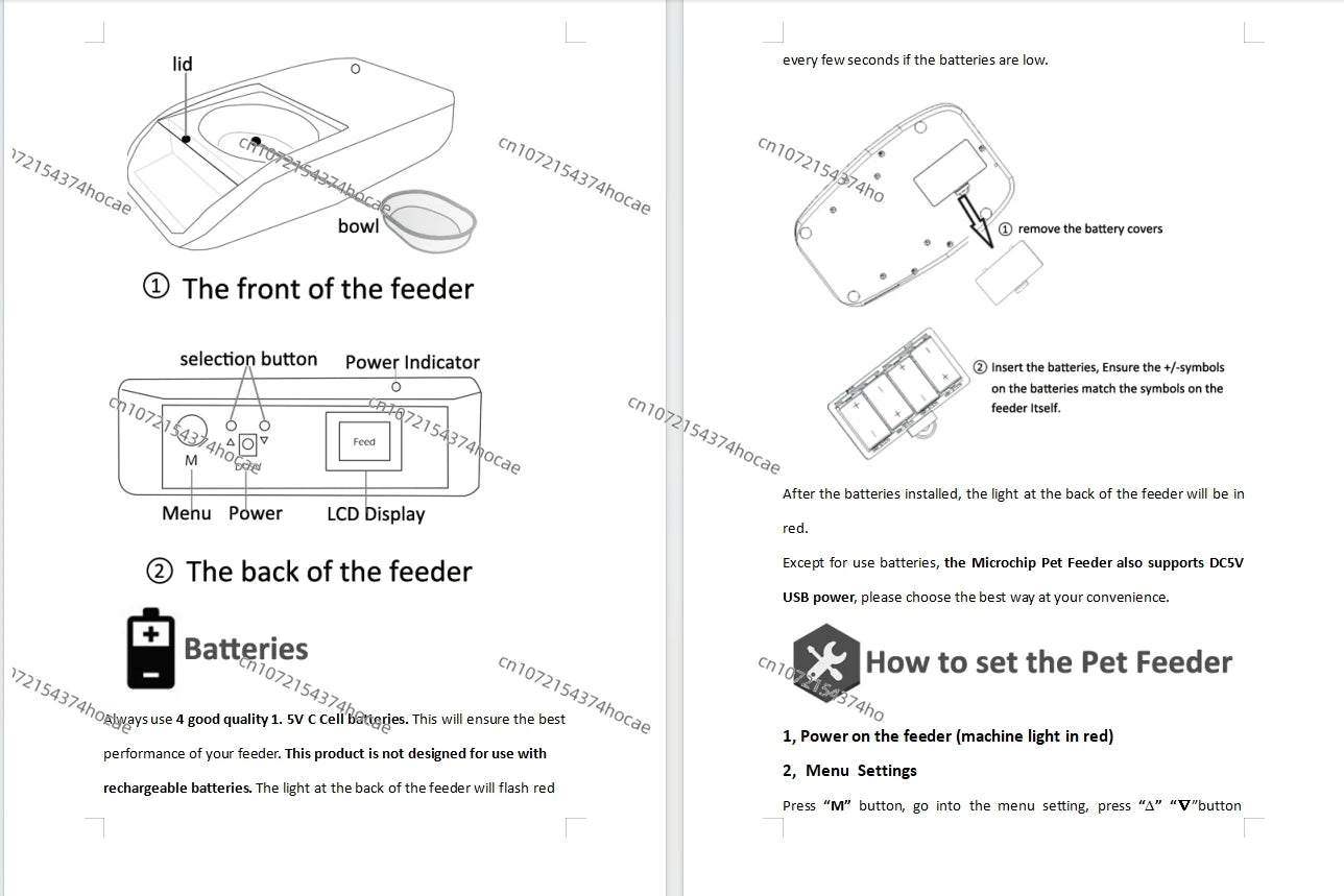 NEW Smart RFID Pet Feeder Bowl For Cats Dog And Multi Pets Homes Intelligent Automatic Timed Cat Food Dispenser