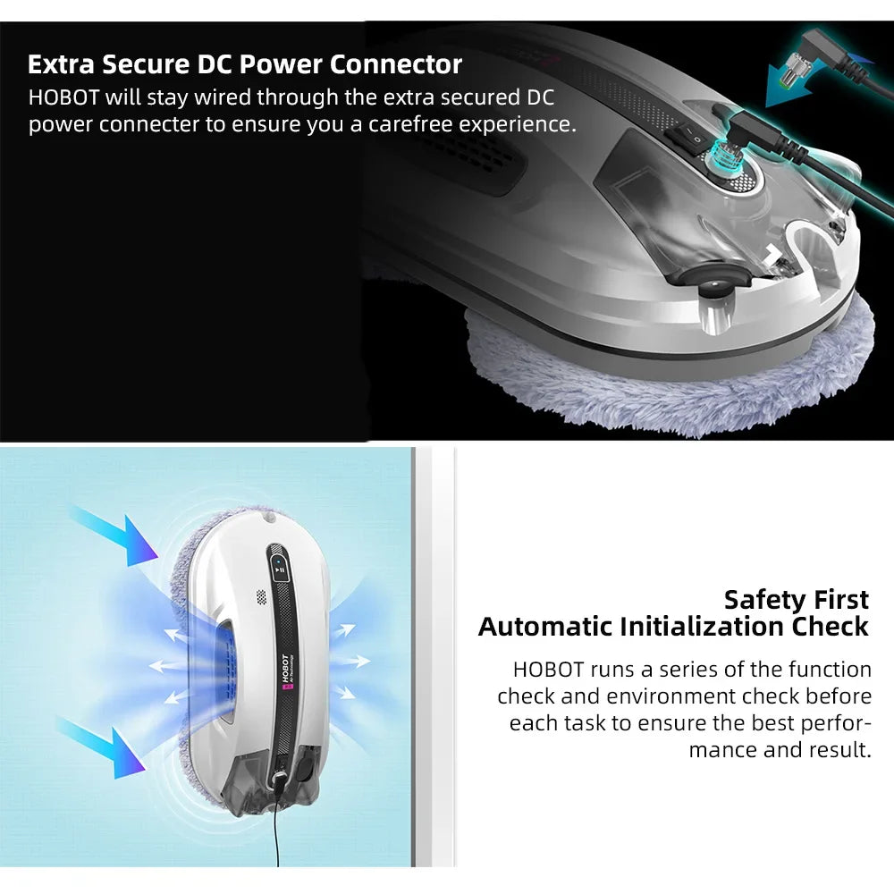 Window Cleaning Robot,  Glass Smart Voice Remote Control Automatic Window Cleaning Robot with Ultra Spray