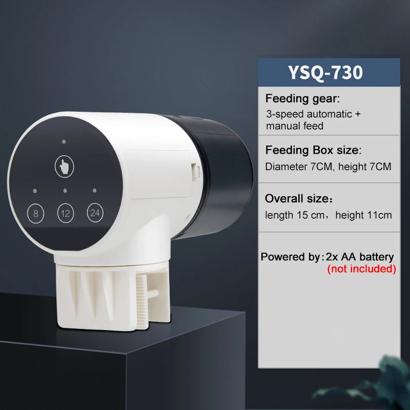 Automatic Aquarium Feeder Intelligent Timing Feeder Fish Tank Gold Fish Feeder Large Capacity Turtle Smart LCD Display Dispenser