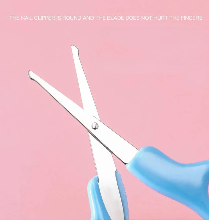 6pcs Baby Care Set Hair Comb Grooming Brush Set Nail Trimmer Scissors Clipper Hygiene Kit Healthcare Tools Sets for Toddler Gift