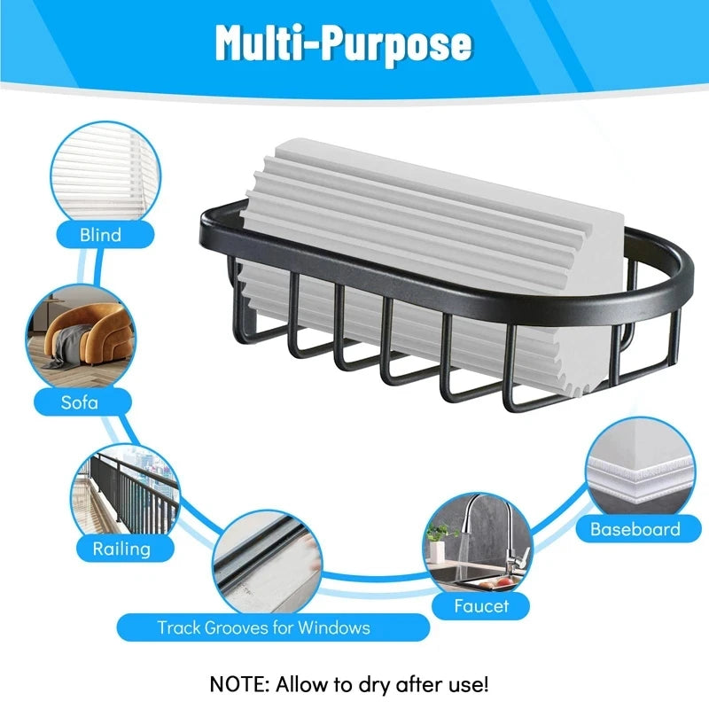 Car Magical Dust Cleaning Sponge Baseboard Cleaner Duster Sponge Tool Reusable Dusters for Cleaning Blinds Vents