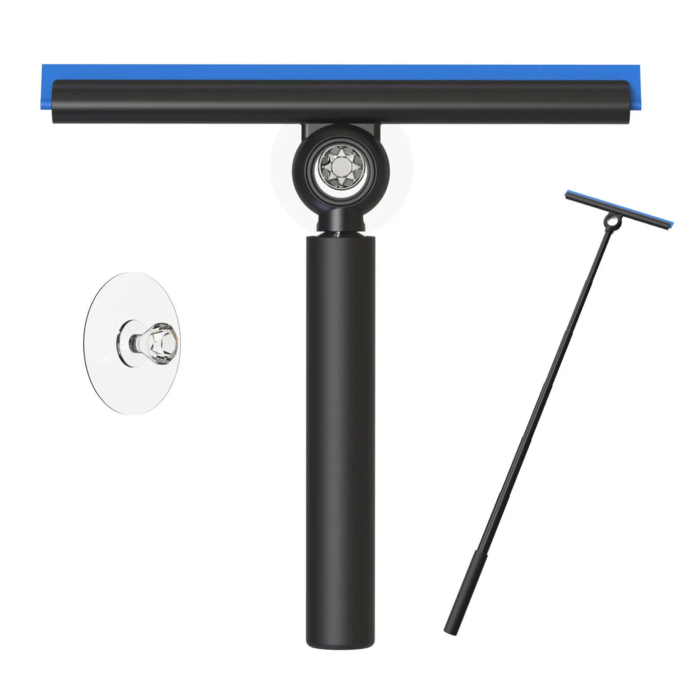 EHOMGUI Shower Squeegee for Glass Door Wiper Scraper Cleaner with Telescopic Handle Bathroom Mirror Wiper Scraper Glass Cleaning