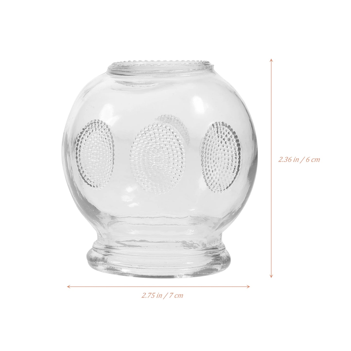 6Pcs Gua Sha Therapy Cans Body Set Chinese Set Glass Fire Can Hand Tools Appliance Cupping Cup Massager Scraping Cupping Cups