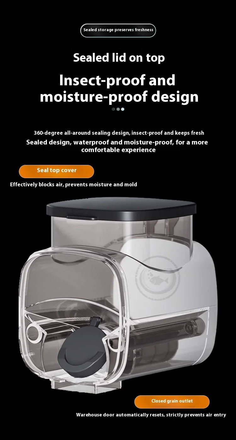 Jietao Smart Fish Tank Feeder for Ornamental Fish, Automatic Food Dispenser with Timer, 500ml Large Capacity