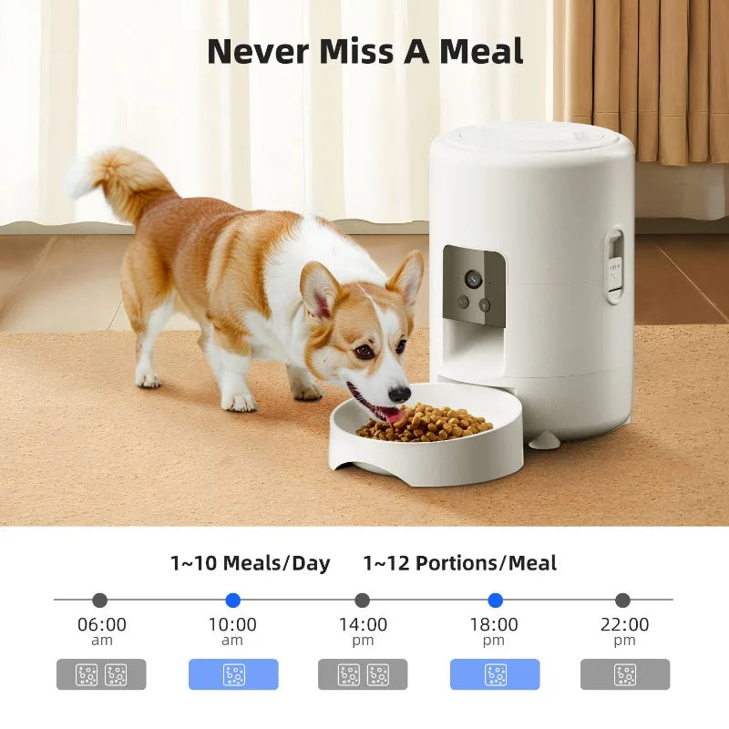 2L Smart Dog Automatic Feeder Wifi Video Capability Timer Dogs Automatic Feeders with Camera Cat Feeders Cheap Pet Supplies