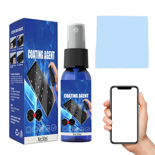 Screen Cleaner Spray Electronic Cleaning Kit Monitor Cleaner For Smart TVs Monitors & Cars Laptop Cleaner 30ml + Cleaning Cloth