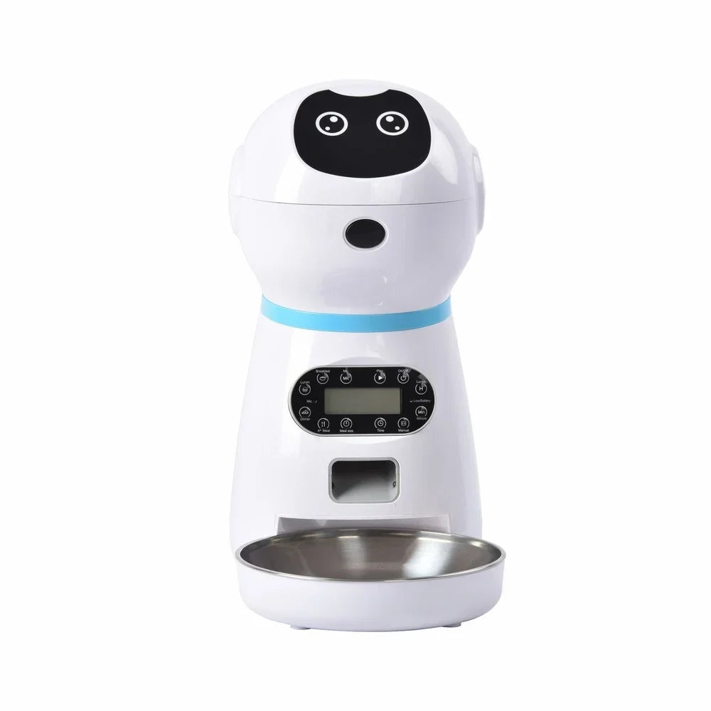 Smart Feeders Suitable for Small and Medium Pet, 3.5 Liters Dry Food Dispenser, 2L Water Feeder, Automatic Dog and Cat Feeder