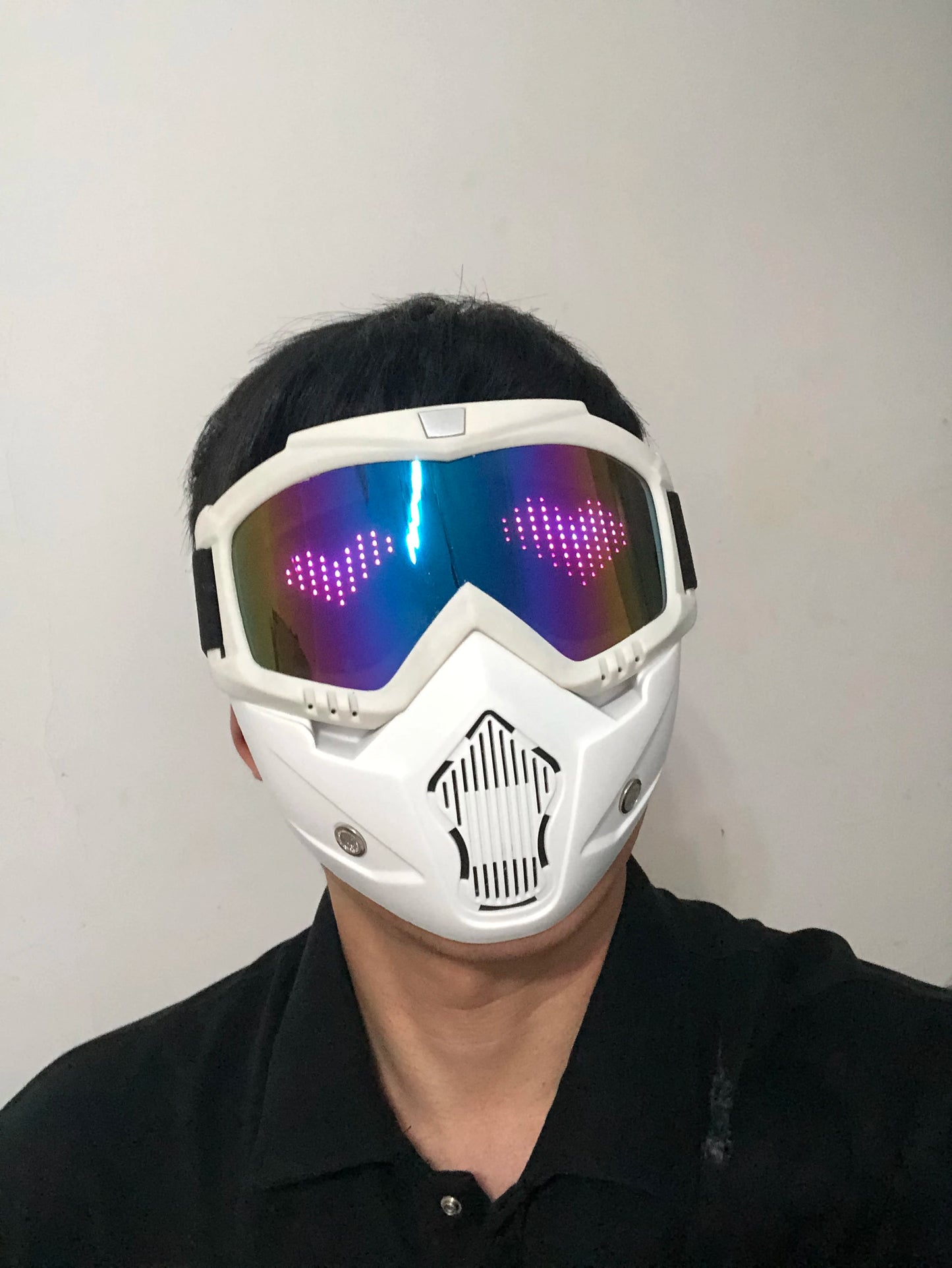 Halloween Bunny Girl Colplay Bluetooth APP Light Up Purge Mask Halloween Masquerade Party LED Face Masks for Kids Men Women