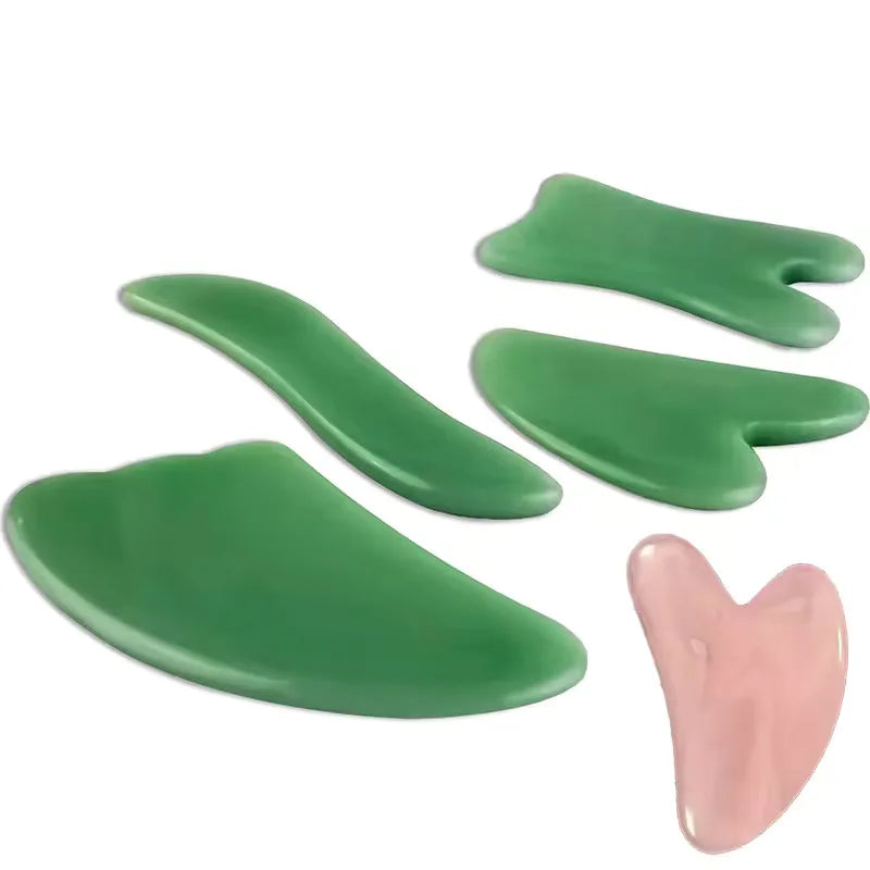 Gua Sha Massage Tools, 1Pcs Gua Sha Tools of Multi-Shapes, Guasha Scraping Massage Tools for Face and Body