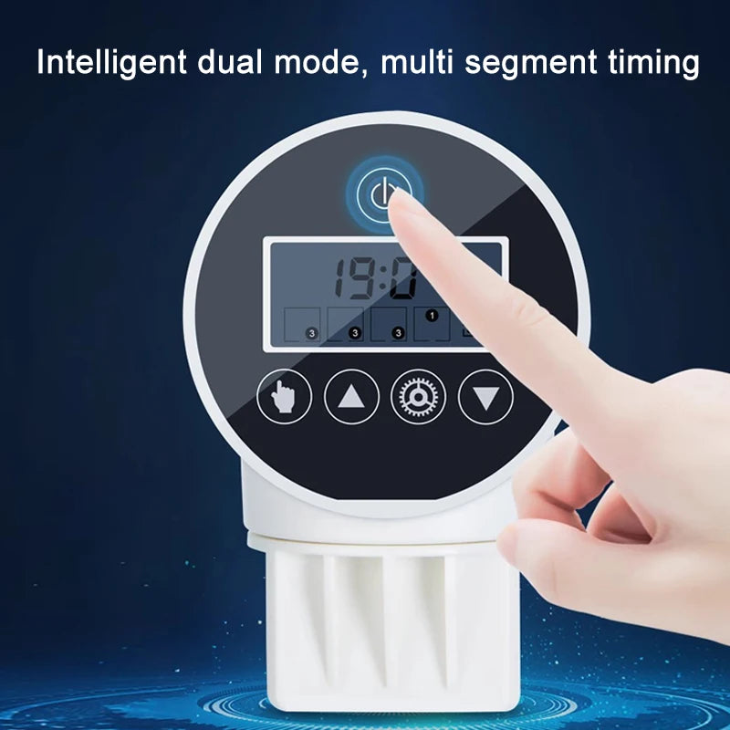 Automatic Aquarium Feeder Intelligent Timing Feeder Fish Tank Gold Fish Feeder Large Capacity Turtle Smart LCD Display Dispenser