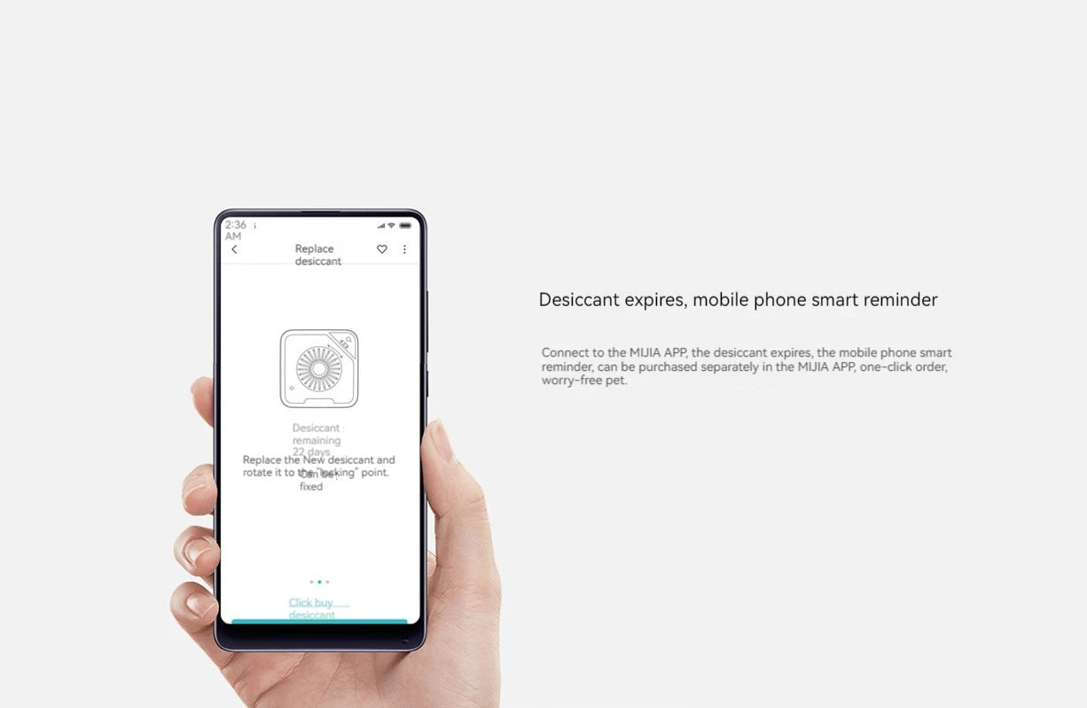 Original Xiaomi Mijia Smart Pet Feeder Drying Box Set Connected To Mijia App Smartreminder For Xiaomi Pet Feeder 3pcs