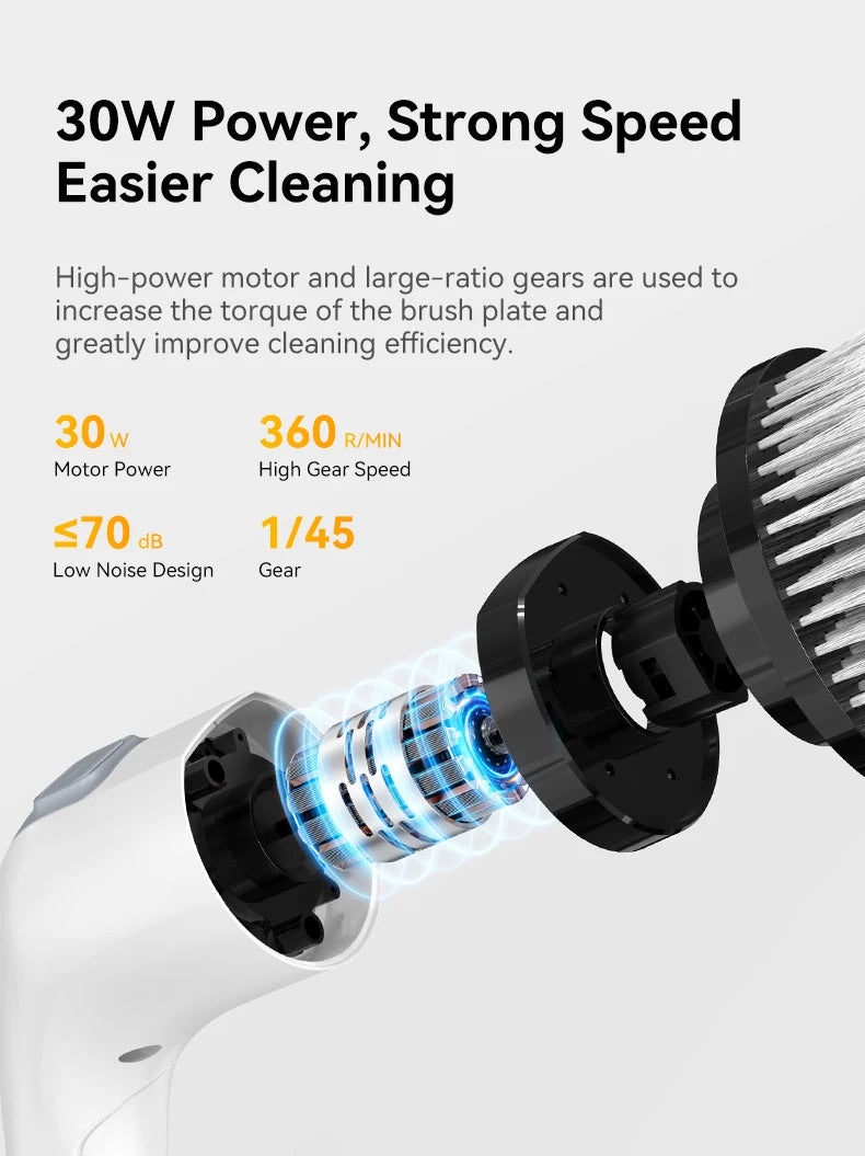 Cordless Electric Cleaning Brush 7-in-1 Bathroom Window Electric Spin Cleaner Kitchen Toilet  Automotive Household Rotate Clean