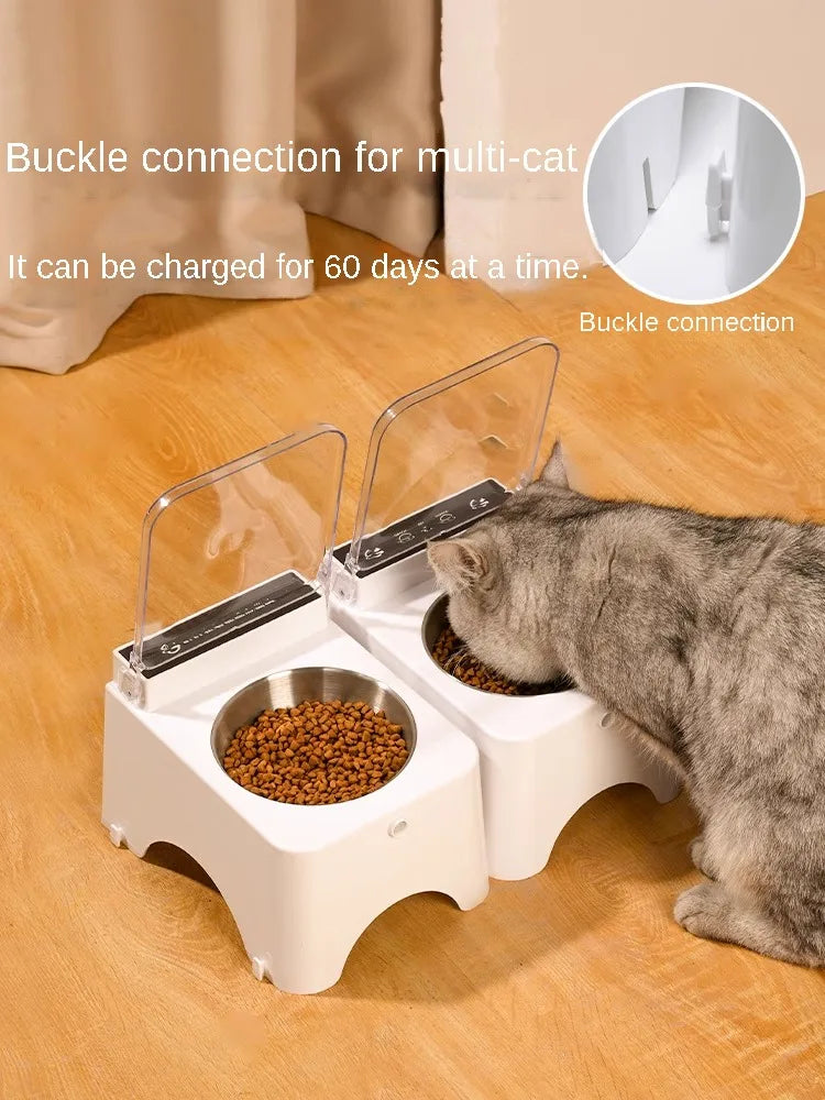 Smart Cat Bowl Intelligent Lid Opening Pet Bowl Infrared Sensor Cat Dog Food Feeder Anti-mouse Pet Food Dispenser Cats Supplies
