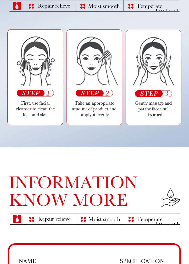 Ceramide Repair Serum Is Specially Designed for Sensitive Skin Repair Damaged Skin Firming and Anti-aging Facial Care Serum