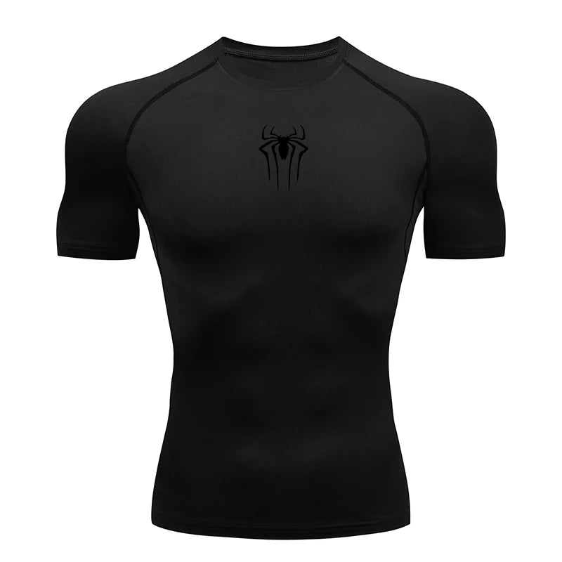 2024 Compression T Shirt Men Short Sleeve Sport Tees Fitness Running Sportsear Men Gym Elastic Quick Dry Jogging T-shirt Tops