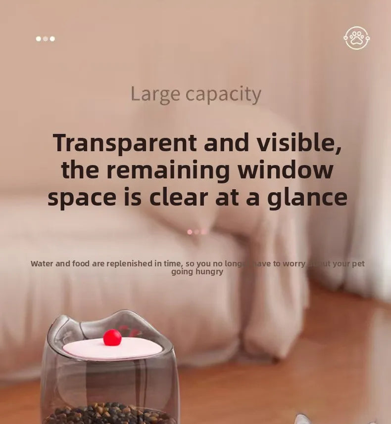 Automatic Smart Pet Feeder，Foot Pedal Operation - Free Automatic Dispenser for Cats and Dogs，Foot activated feeding system for k