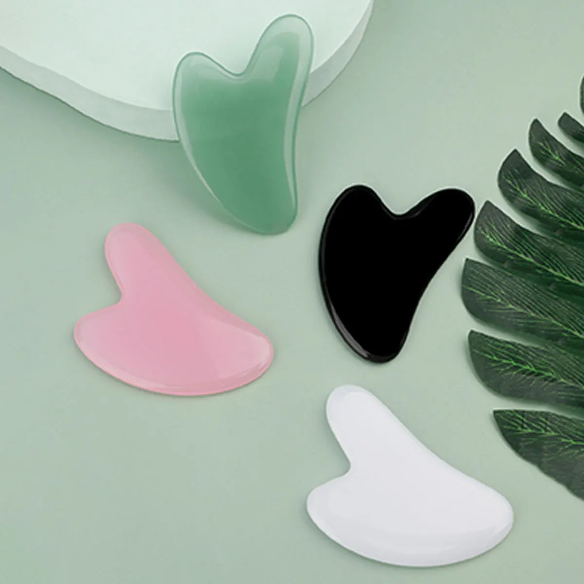 Gua Sha Board Facial Scraping Scrapping Plate Natural Resin Face Spa Massager Guasha for Neck Back Body Beautiful Tool