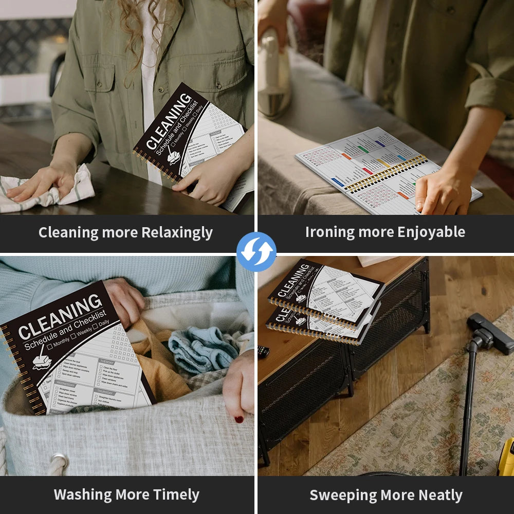 A5 Cleaning Planner,Weekly Cleaning Schedule, Home Organization Journal for  Stress-Free Home Organization and Housekeeping