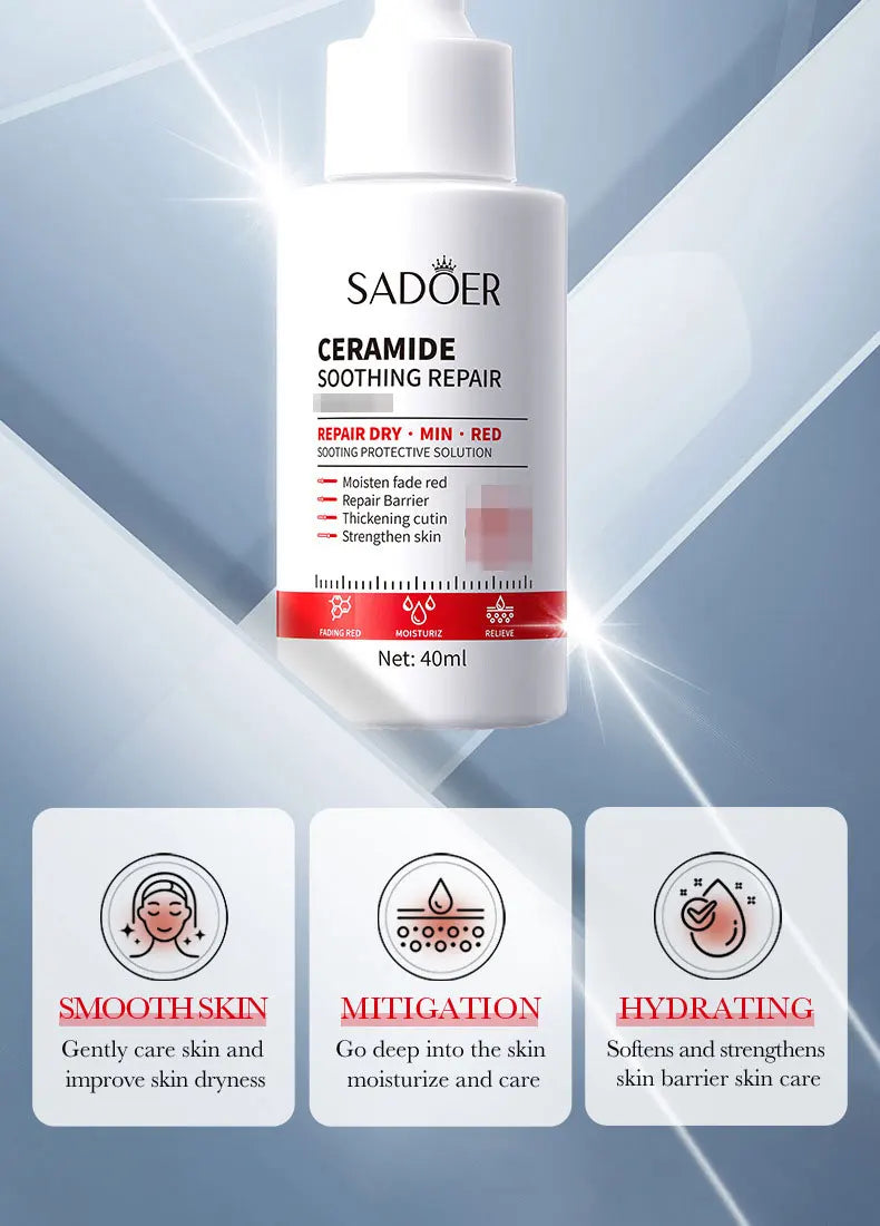 Ceramide Repair Serum Is Specially Designed for Sensitive Skin Repair Damaged Skin Firming and Anti-aging Facial Care Serum