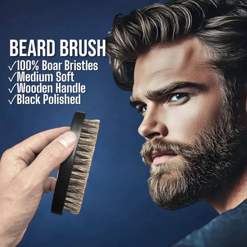 The Gracemen Beard Kit - 6 in 1 Grooming Suit for Men- Beard Template & Brush & Comb & Eyebrow Razor & Scissors with Travel Bag
