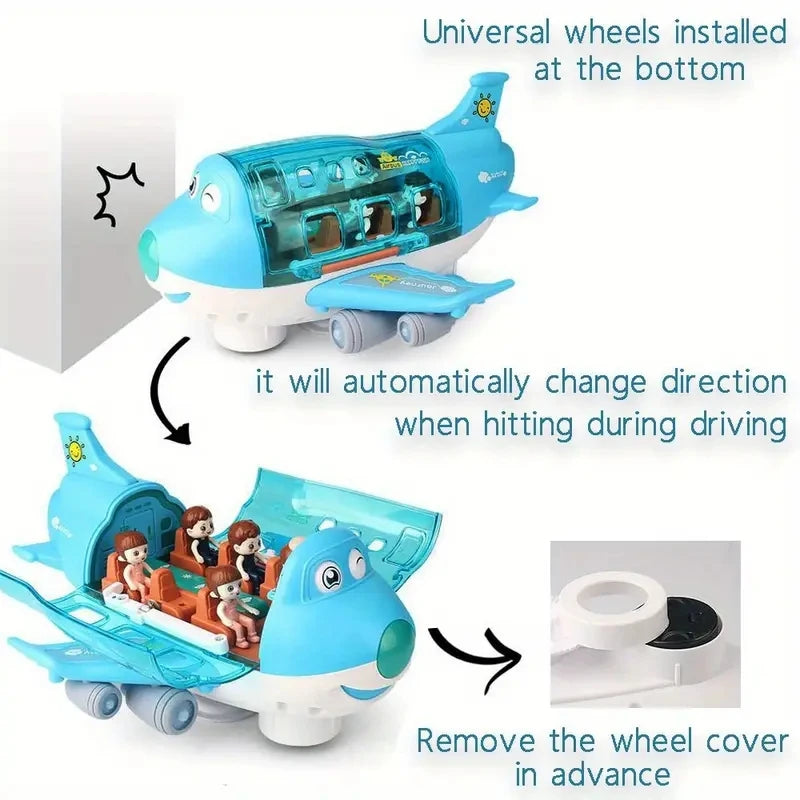 Children's toys: Electric airplane toys/car airplane models/Lights and music - boys' and girls' transportation toys, Christmas