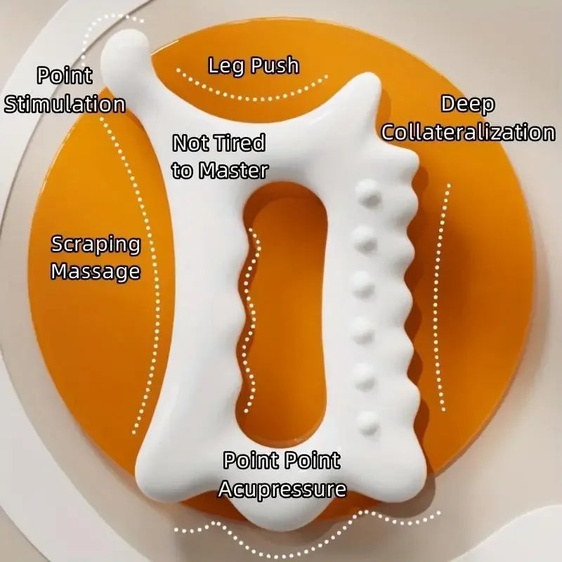 Non Ceramic Ergonomic Versatile Handheld Gua Sha Board for Face & Body Gua Sha Massage Tool, Relaxation and Beauty Massager