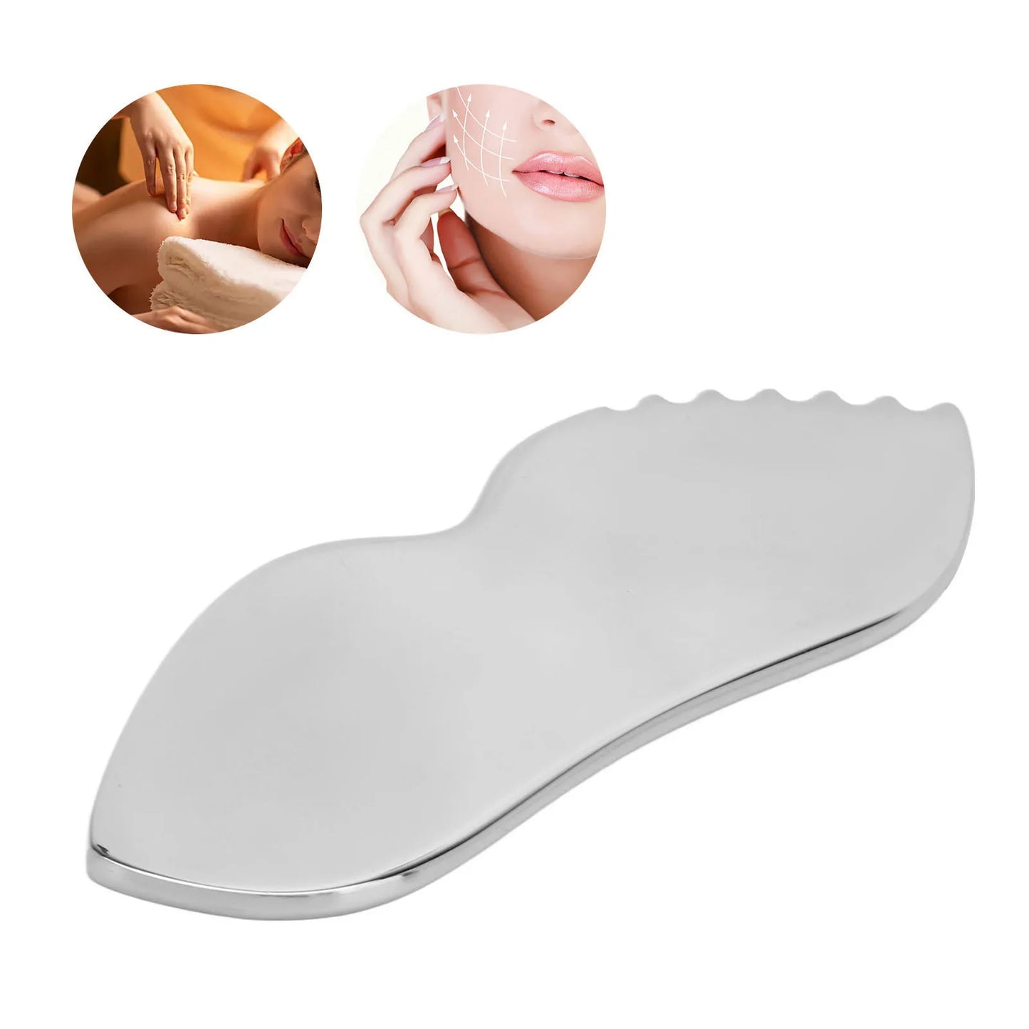 Gua Sha Tool Gua Sha Massage Board Smoother Surfaces Ergonomic Design Comfortable Grip Light Portable for Body Care