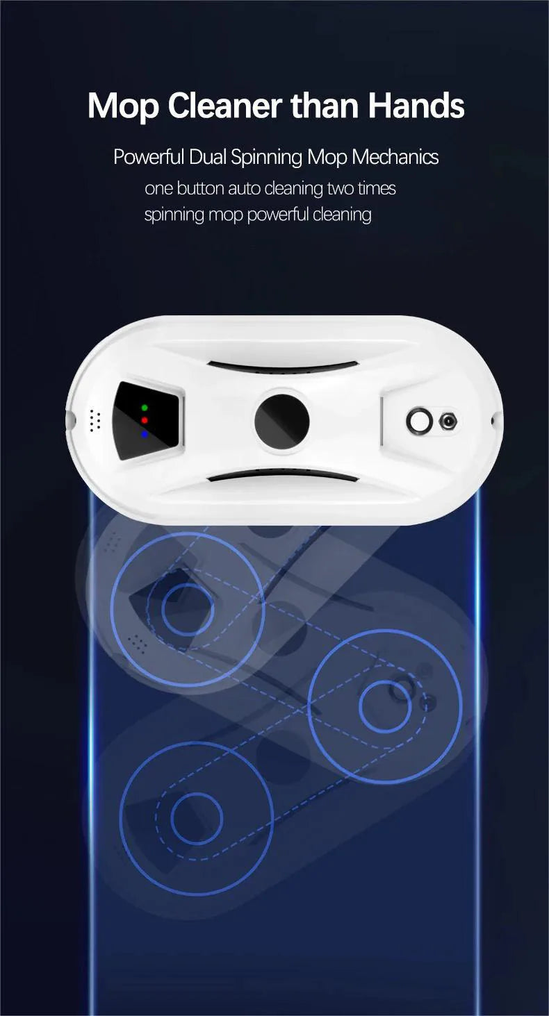 Smart Window Cleaning Robot Electric Intelligent Glass limpiacristales Robot Vacuum Cleaner for Window Remote Control for Home