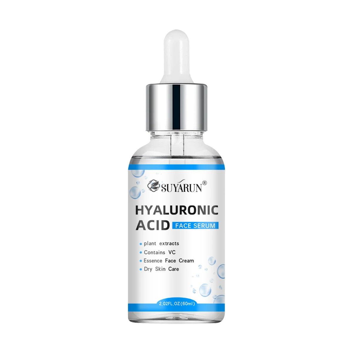 SUYARUN Hyaluronic Acid Serum - 24H Intense Hydration, Anti-Wrinkle & Plumping, Lightweight Face Moisturizer for All Skin Types.