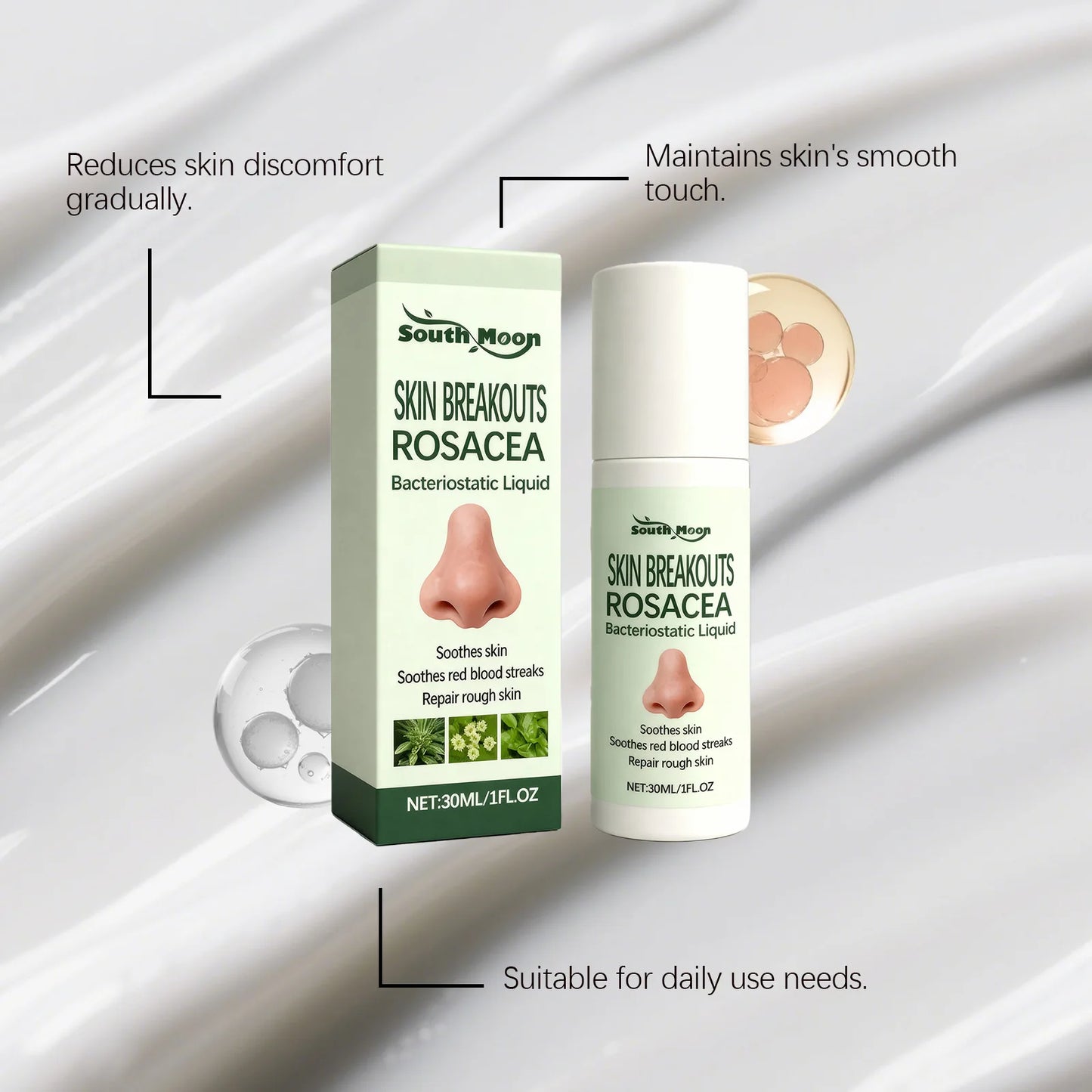 Hydrating Exfoliating Serum Delivers Moisture Sloughs Dead Cells Repairs Post-Stay-Up Skin and Improves Roughness