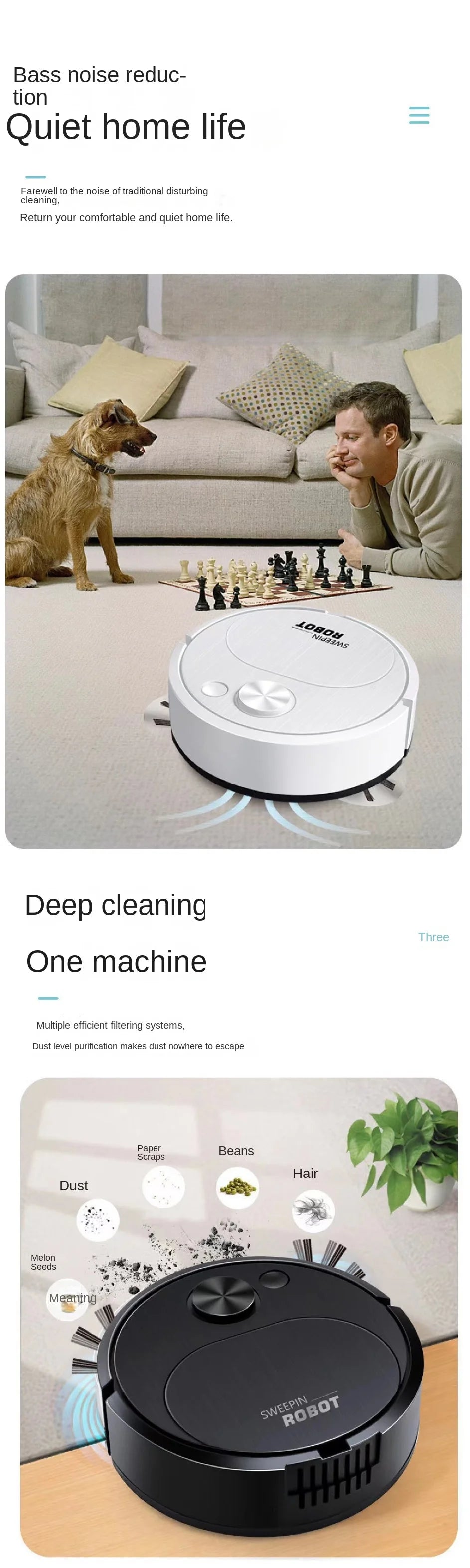 Sweeping Robot Automatic Home Mini Cleaning Machine USB Charging Smart Sweep Mop 2-In-1 Vacuum Cleaner Gift Toys