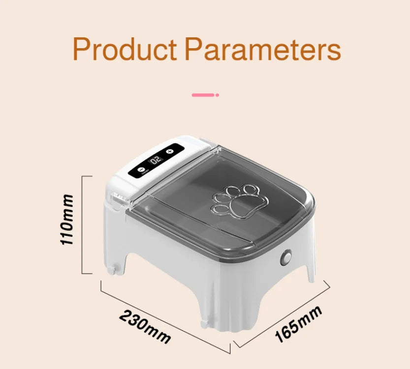 Pet Smart Sensor Feeder Automatic Sensor Open Lid Feeding Machine Cat Food Moistureproof Neck Care Smart Feeder for Small Dog