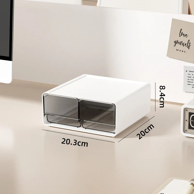 Simple Der Sle Desktop Organizer Cosmetic Storage Cabinet Office Document Storage Box Multi ids Space Saver