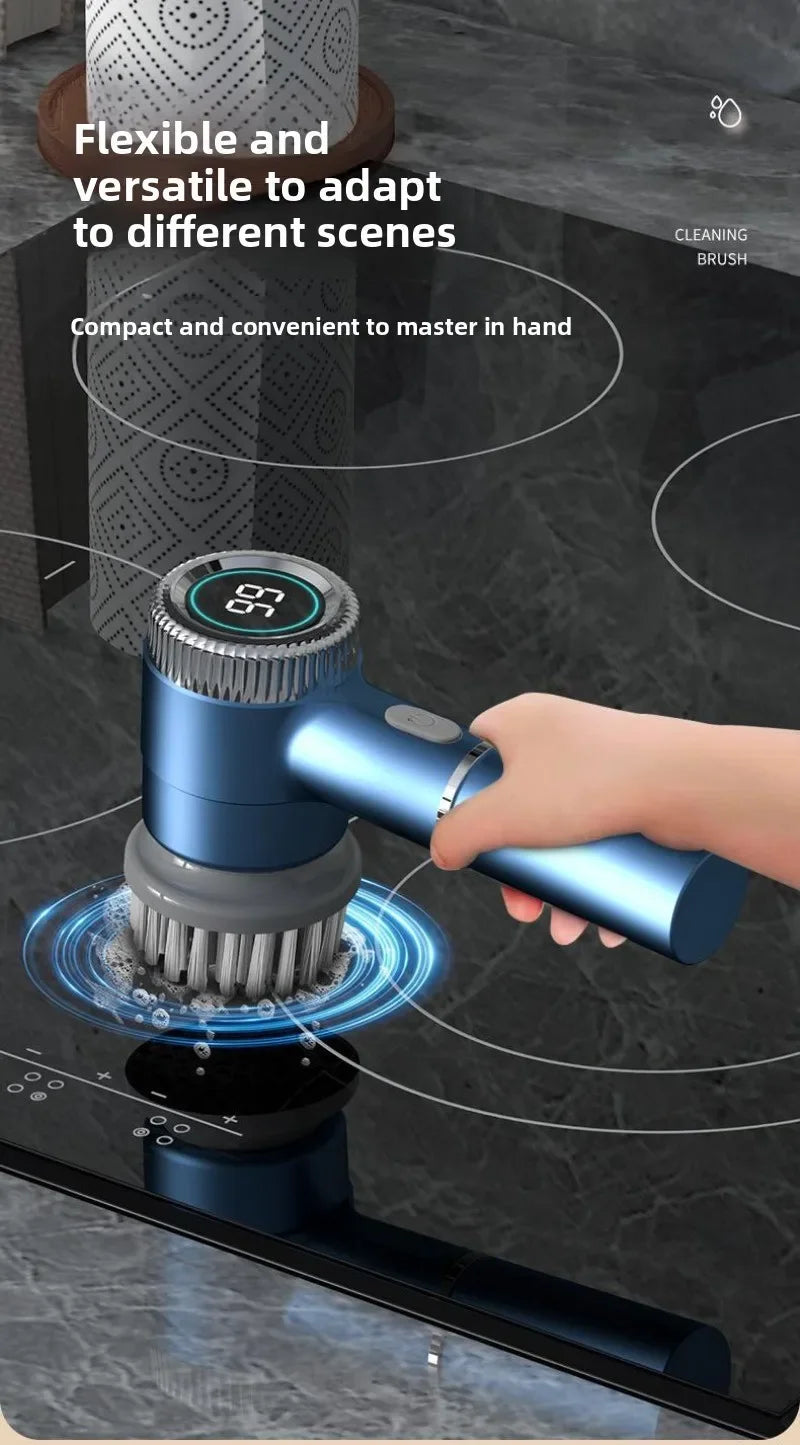 Multifunctional Electric Cleaning Brush Wireless Household Washing Pot Dishwashing Shoe Artifact Bathroom Electric CleaningBrush
