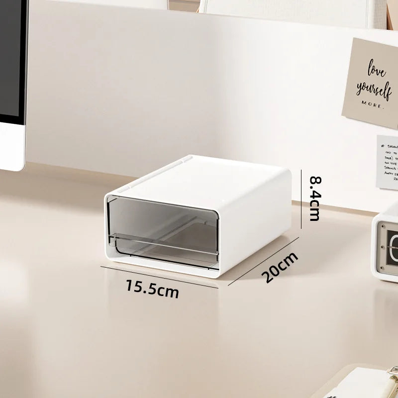 Simple Der Sle Desktop Organizer Cosmetic Storage Cabinet Office Document Storage Box Multi ids Space Saver