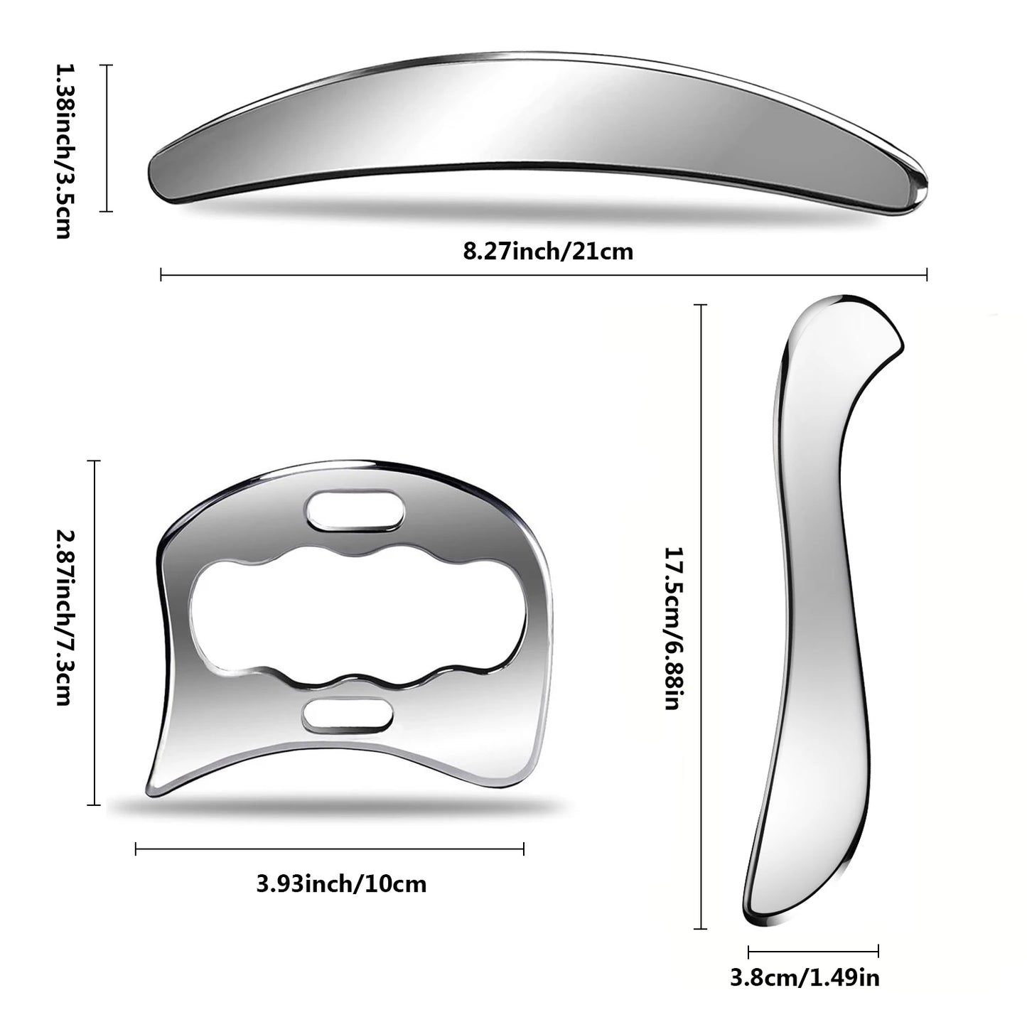 Gua Sha Stainless Steel Massage Tools Muscle Scraper Tool, Physiotherapy Tools, Muscle Gua Sha Tools