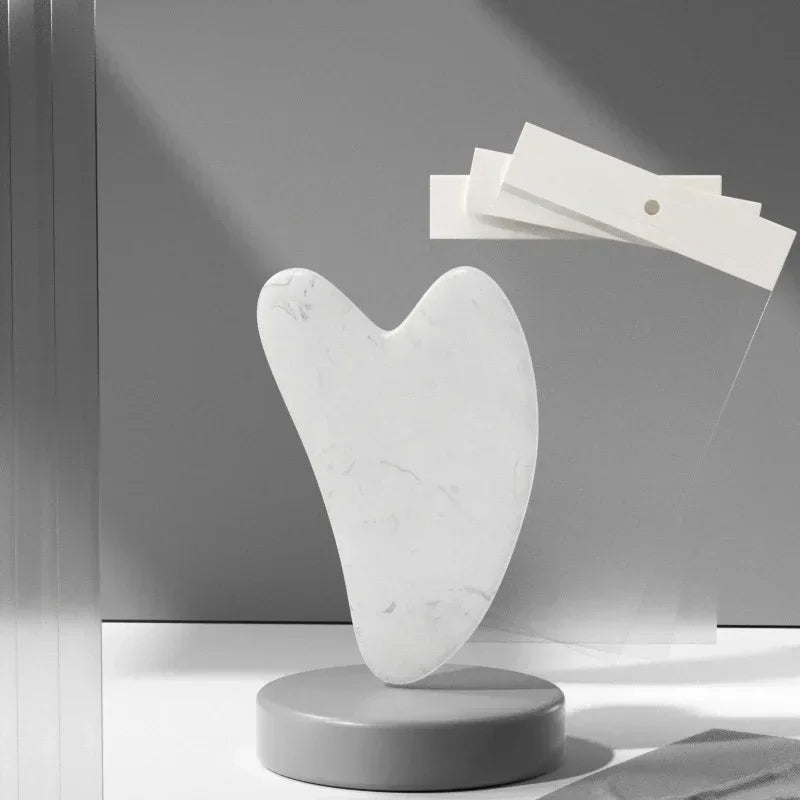 Gua Sha Massage Board Neck Anti Wrinkle Massager Tool Facial Skin Lifting Anti-Wrinkle Beeswax Stone Scraping Massager