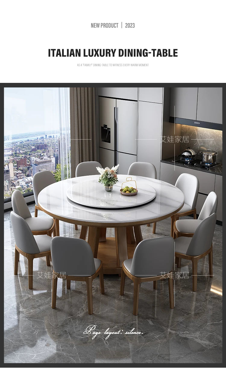 Marble Round Dining Table Nordic Luxury Style Minimalist Modern Dining Table Legs Space Savers Mesa Comedor Home Furniture