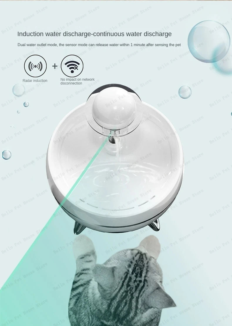 Pet Smart Water Feeder Equipment Universal Smart Water Feeder for Cats and Dogs Can Be Controlled Remotely By APP