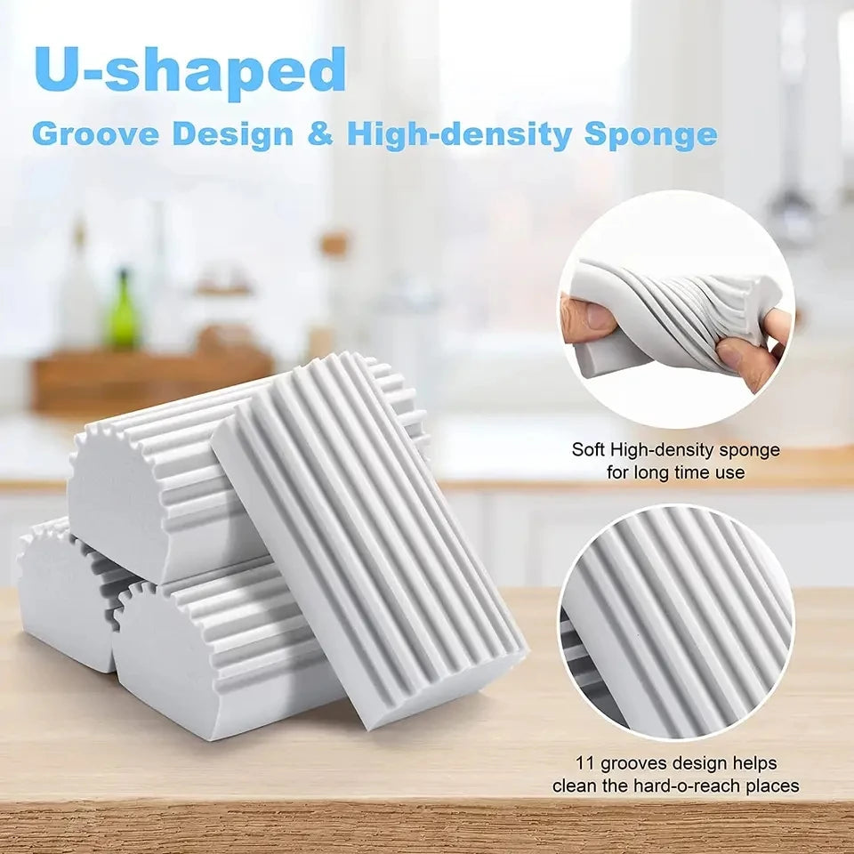 Car Magical Dust Cleaning Sponge Baseboard Cleaner Duster Sponge Tool Reusable Dusters for Cleaning Blinds Vents