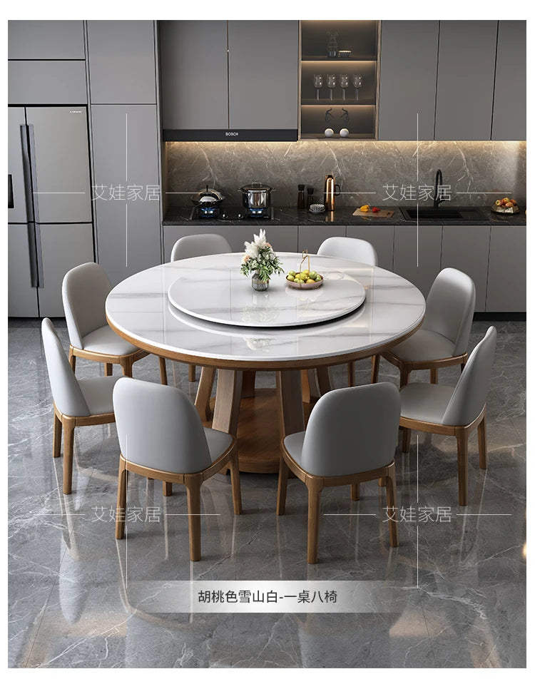 Marble Round Dining Table Nordic Luxury Style Minimalist Modern Dining Table Legs Space Savers Mesa Comedor Home Furniture