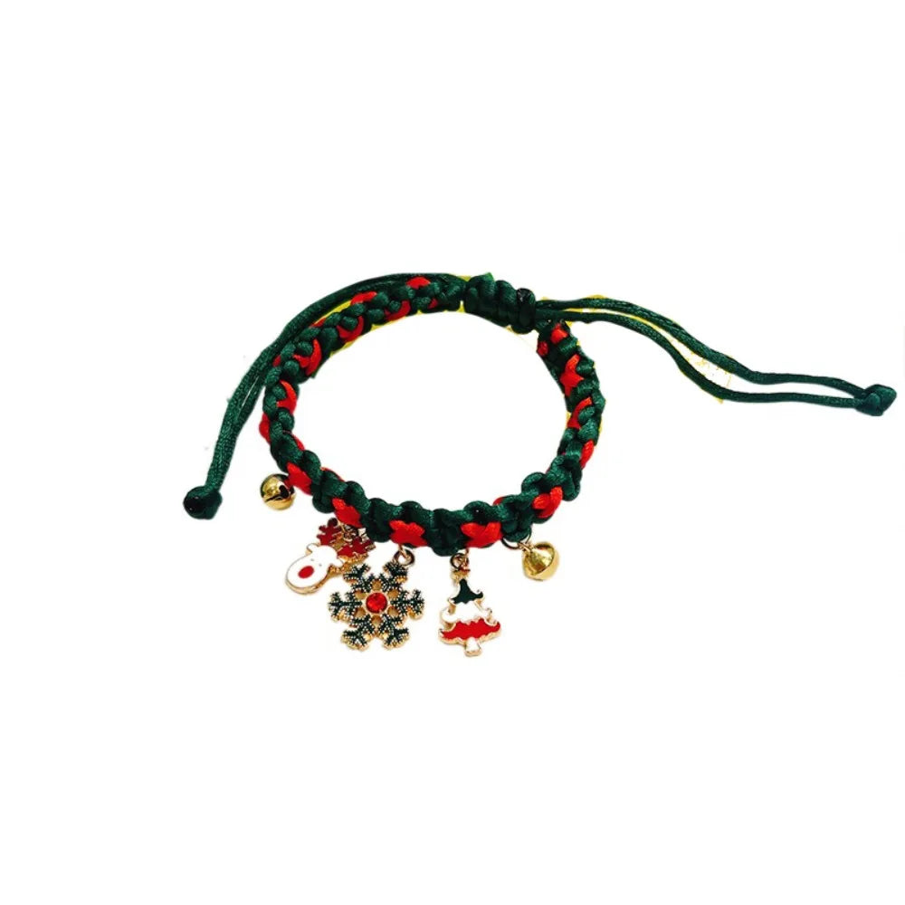 Pet Accessories Creative Christmas Pet Collar Exquisite Adjustable Pet Necklace Fashion Soft Cat Neck Strap Party