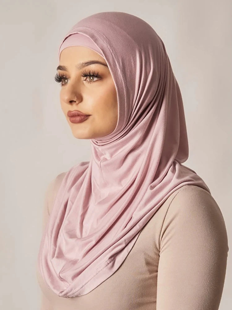 Islamic Modal Black Hijab Abaya Hijabs For Woman Abayas Jersey Hijab Scarf Muslim Dress Women Turbans Turban Instant Head Wrap